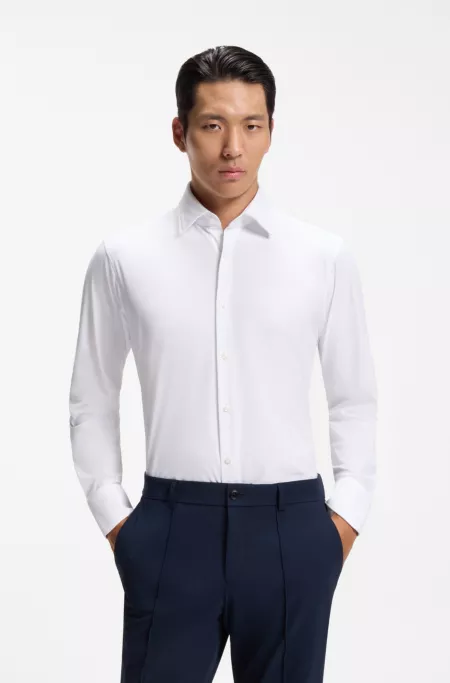 Chemise Regular en jersey stretch performant