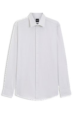 Slim-fit shirt in refined Italian cotton