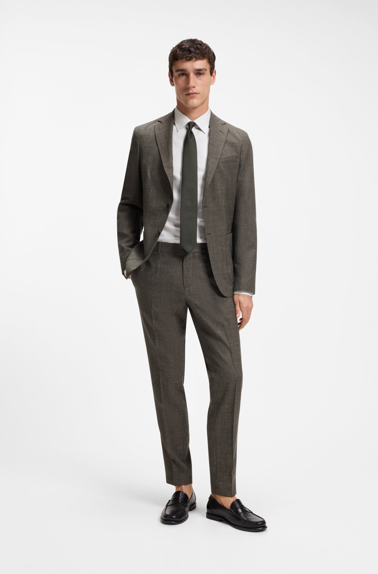 Boss Slim-fit shirt in refined Italian cotton skjortor & blusar herr – bild 2