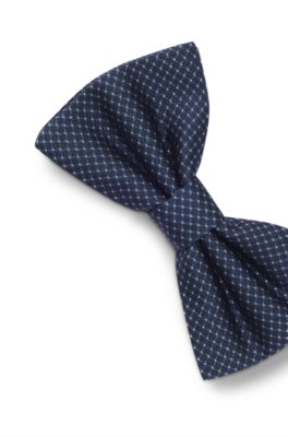 Boss ONE Silk bow tie in micro-patterned jacquard flugor herr – bild 3