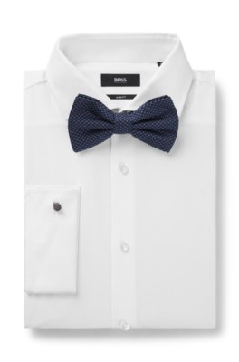 Boss ONE Silk bow tie in micro-patterned jacquard flugor herr – bild 2