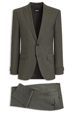 Costume Regular deux pièces en mohair stretch chiné