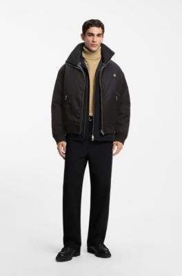 Lightweight wool jacket with reversible design, Dark Grey