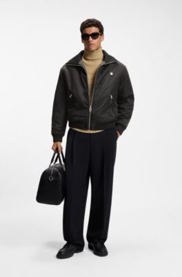 Lightweight wool jacket with reversible design, Dark Grey