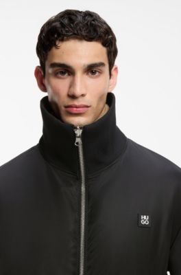 Lightweight wool jacket with reversible design, Dark Grey