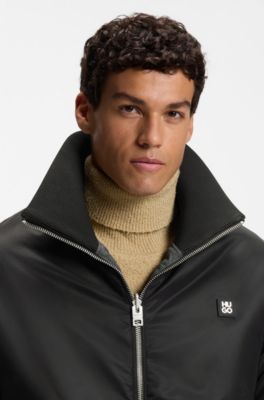 Lightweight wool jacket with reversible design, Dark Grey