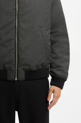 Lightweight wool jacket with reversible design, Dark Grey