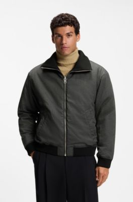 Lightweight wool jacket with reversible design, Dark Grey