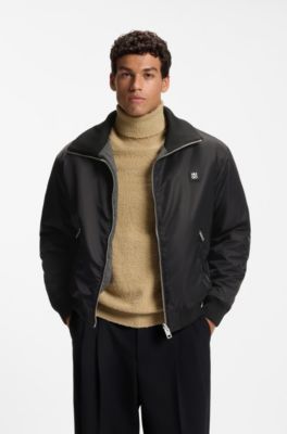 Lightweight wool jacket with reversible design, Dark Grey