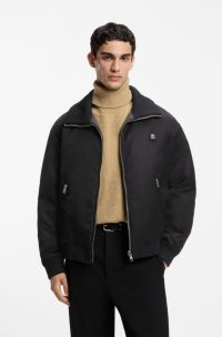 Lightweight wool jacket with reversible design, Dark Grey
