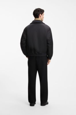 Lightweight wool jacket with reversible design, Dark Grey