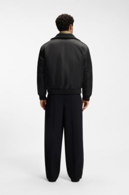 Lightweight wool jacket with reversible design, Dark Grey