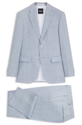 Two-piece regular-fit suit in checked fabric 1