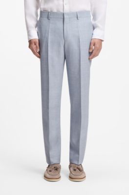 Karierter Regular-Fit Zweiteiler, Hellblau