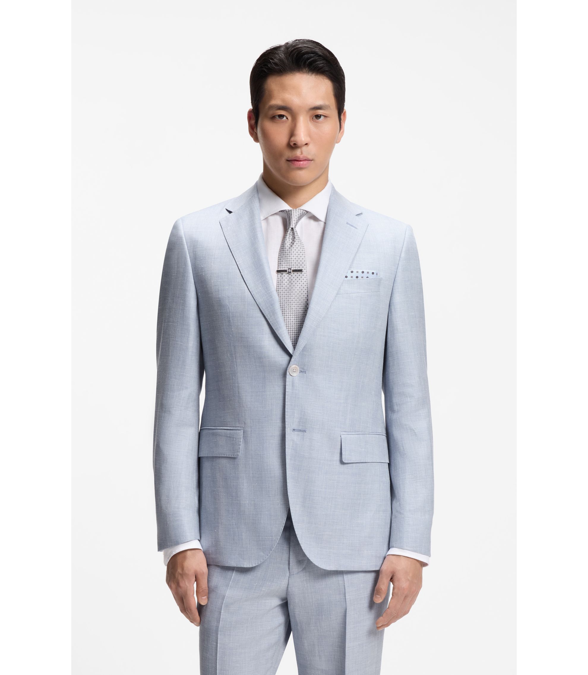 BOSS チェック柄 ビジネススーツ BOSS - レギュラーフィット ツーピーススーツ チェックファブリック