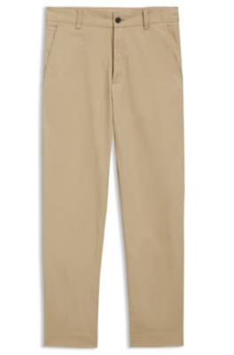 Hugo Slim-fit chinos in mercerised stretch-cotton twill herr – bild 4