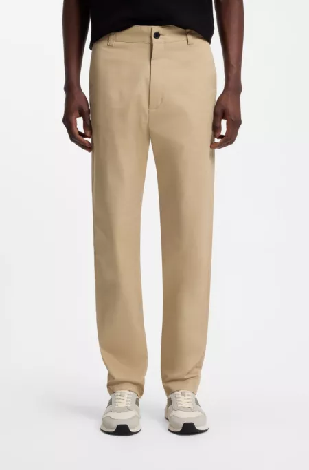 Pantalon Slim en coton stretch mercerisé