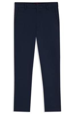 Hugo Slim-fit chinos in mercerised stretch-cotton twill herr – bild 4