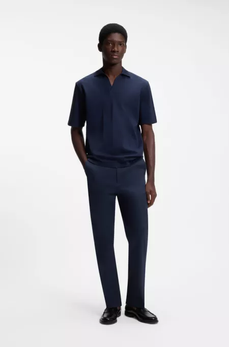 Pantalon Slim en coton stretch mercerisé