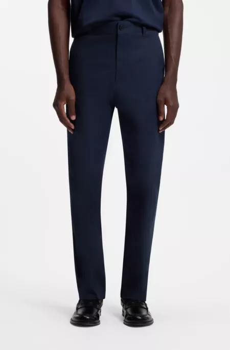 Pantalon Slim en coton stretch mercerisé