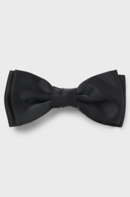 Silk-blend bow tie, Black