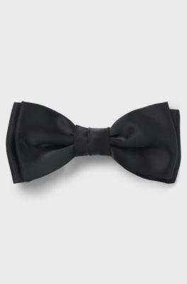 Silk-blend bow tie, Black