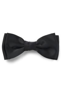 Silk-blend bow tie, Black