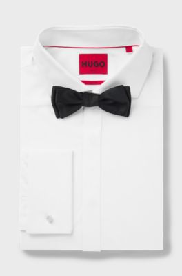Silk-blend bow tie, Black