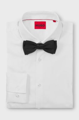 Fliege aus Seiden-Mix, Schwarz