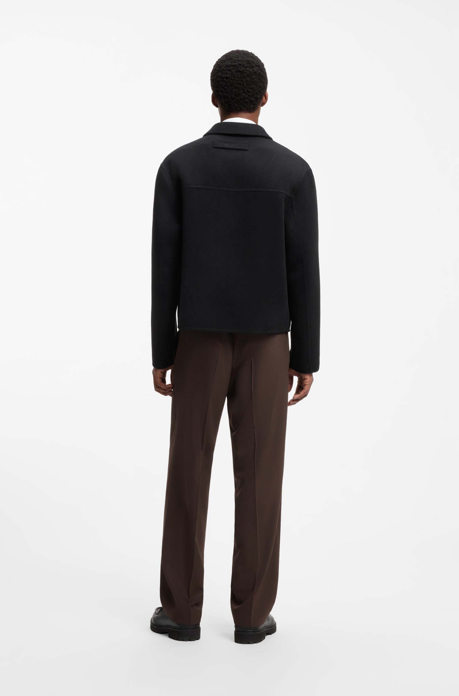 Hugo Regular-fit jacket with cropped length jackor herr – bild 2
