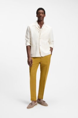 Boss Relaxed-fit overshirt in solid twill overshirts herr – bild 2