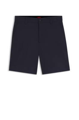Hugo Slim-fit shorts in mercerised stretch cotton herr – bild 4