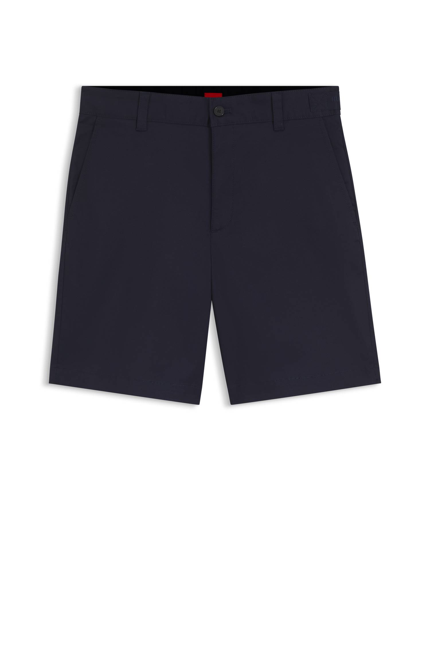 Hugo Slim-fit shorts in mercerised stretch cotton herr – bild 4