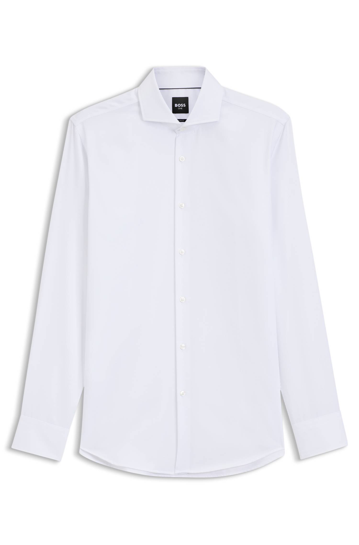 Boss ONE Slim-fit shirt in wrinkle-resistant Oxford cotton skjortor & blusar herr – bild 4