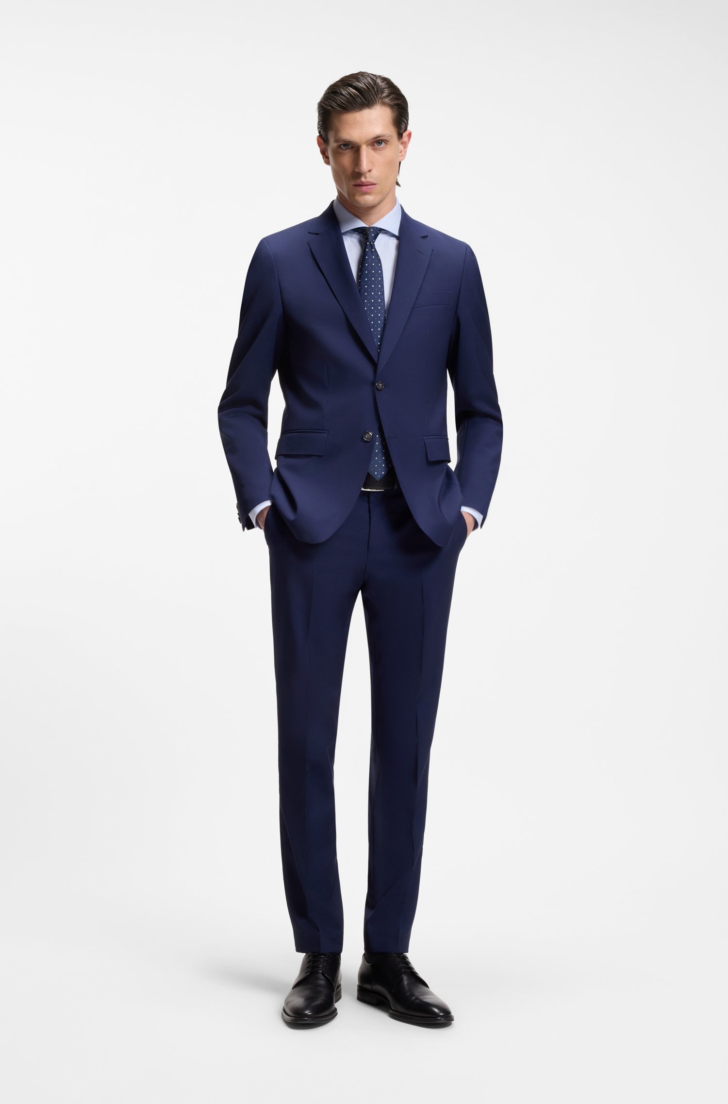 Boss ONE Slim-fit shirt in wrinkle-resistant Oxford cotton skjortor & blusar herr – bild 2