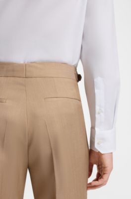 Regular-fit business shirt in wrinkle-resistant cotton, White