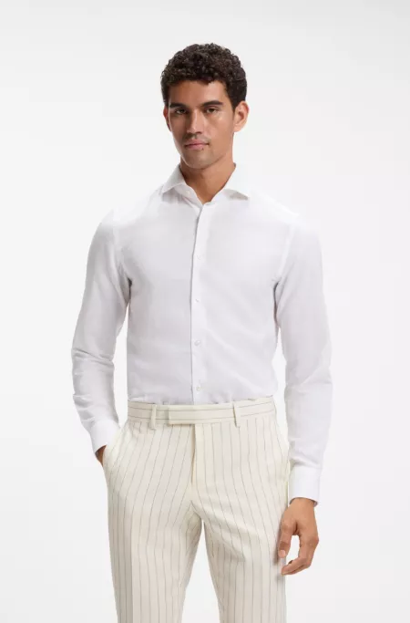 BOSS ONE slim-fit chambray shirt