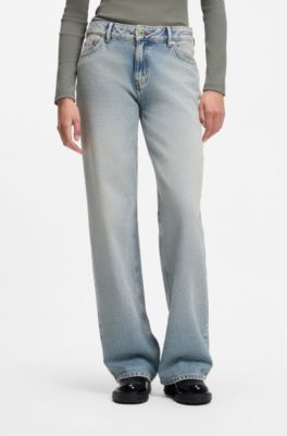 Baggy-fit jeans in light-blue denim, Light Blue