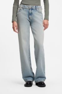 Baggy-fit jeans in light-blue denim, Light Blue