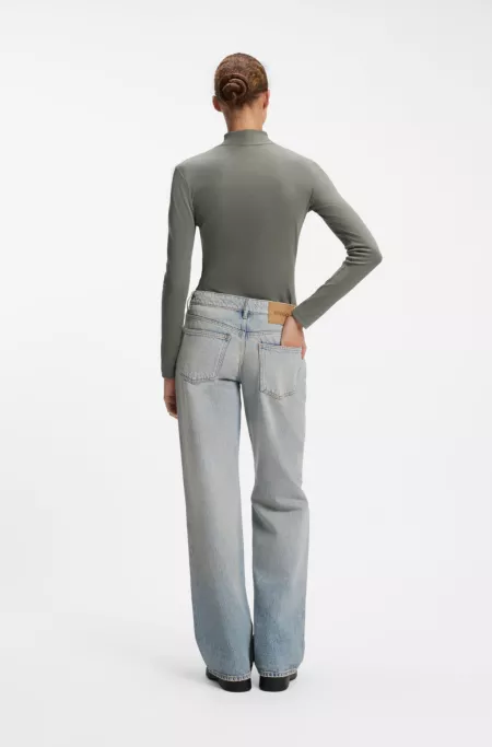 Baggy-fit jeans in light-blue denim