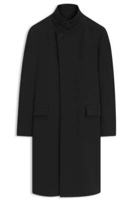 Hugo Regular-fit coat with stand collar vinterjackor herr – bild 4