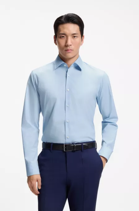 Chemise Regular en coton stretch facile à repasser