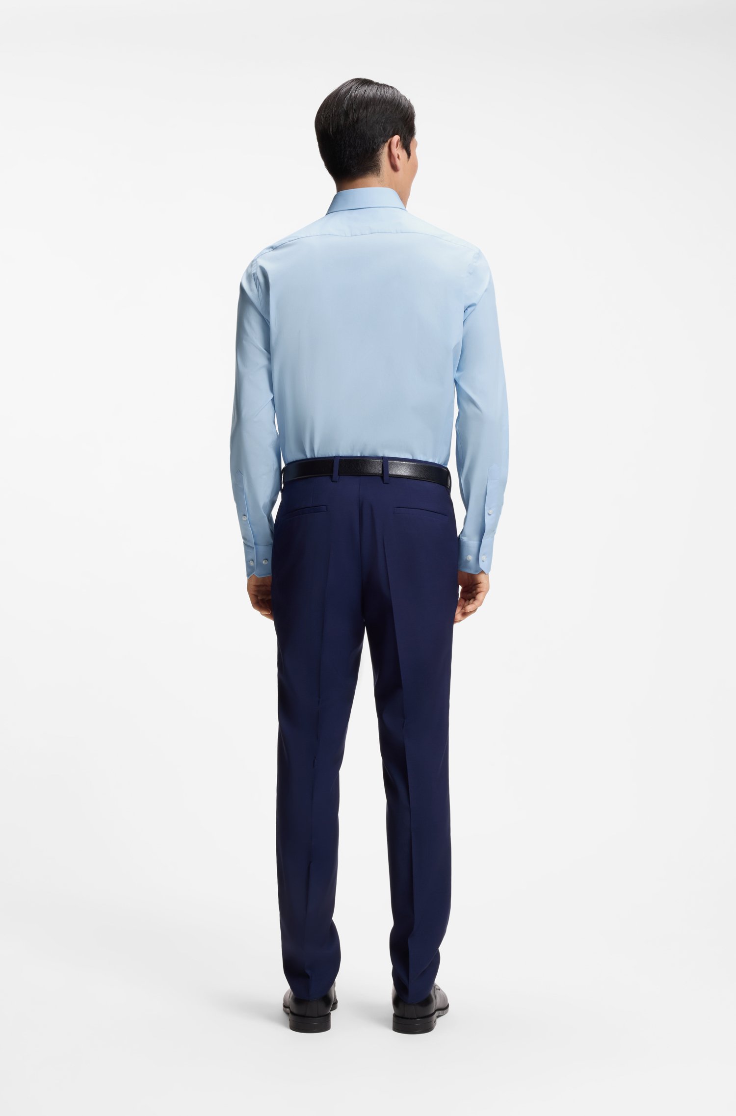 Boss Regular-fit shirt in easy-iron stretch cotton skjortor & blusar herr – bild 3