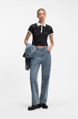 Hugo Jeans 'Leni' blå denim dam – bild 3