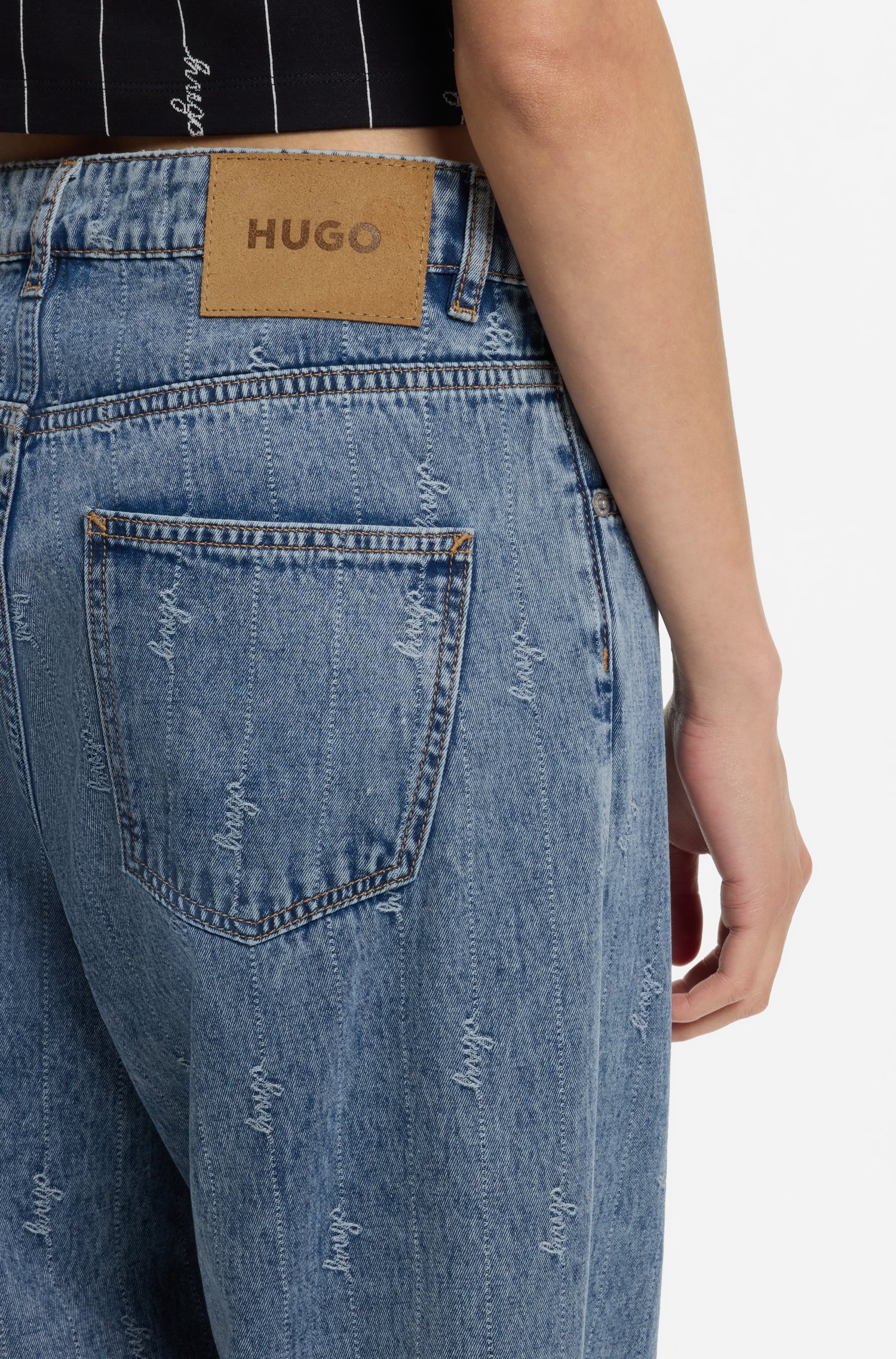 Hugo Blue Leni_S_B jeans dam – bild 9