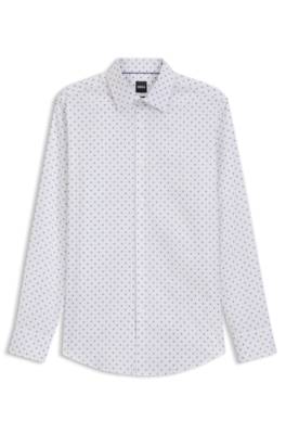 Boss Slim-fit business shirt in stretch cotton kostymskjortor herr – bild 4