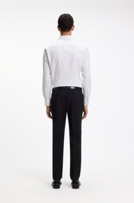 Boss Slim-fit business shirt in stretch cotton kostymskjortor herr – bild 3