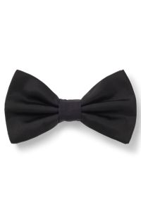 BOSS ONE bow tie in silk jacquard, Black