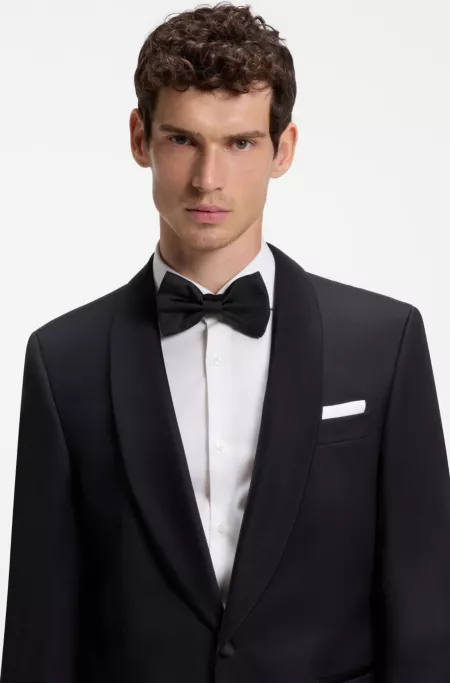BOSS ONE bow tie in silk jacquard