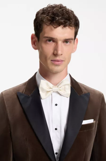 BOSS ONE bow tie in silk jacquard